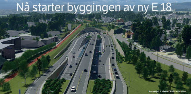 Informasjon om E18-utbyggingen november 2020